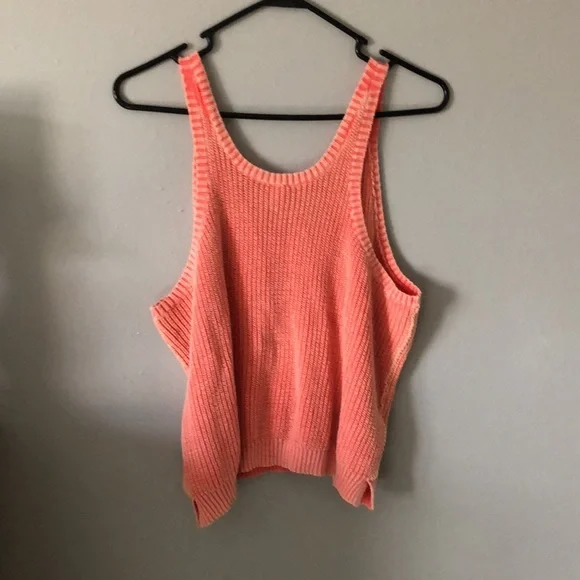 We the Free coral sweater tank, Small - Picture 4 of 6